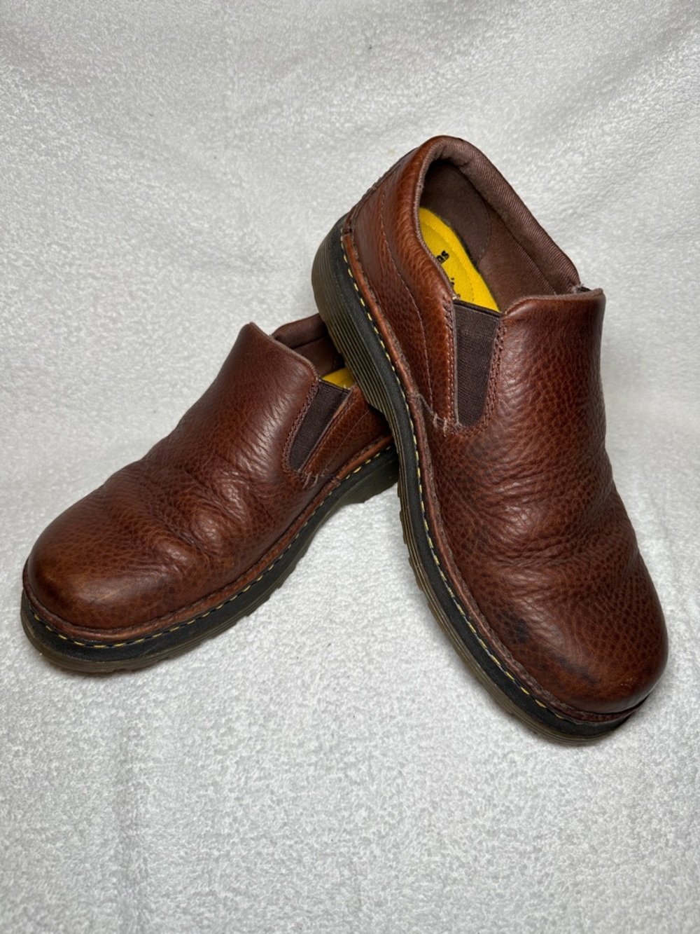 Dr. Martens Boyle Slip-On loafers in brown Grizzly leather US 9M